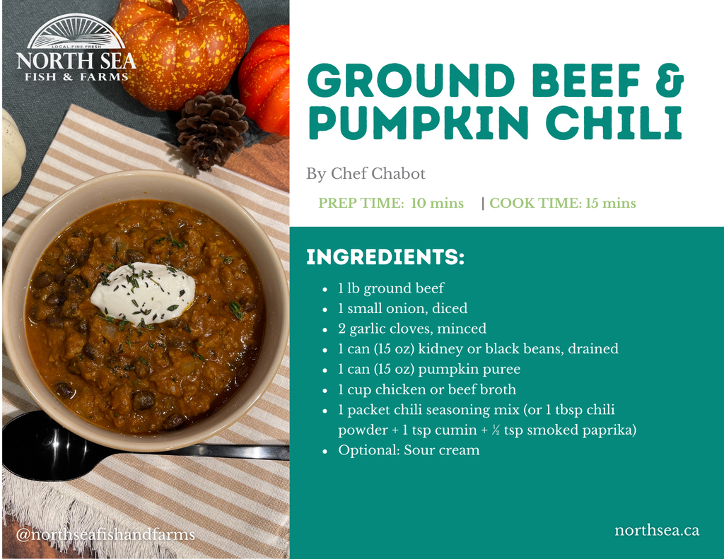 Ground Beef & Pumpkin Chili Recipe