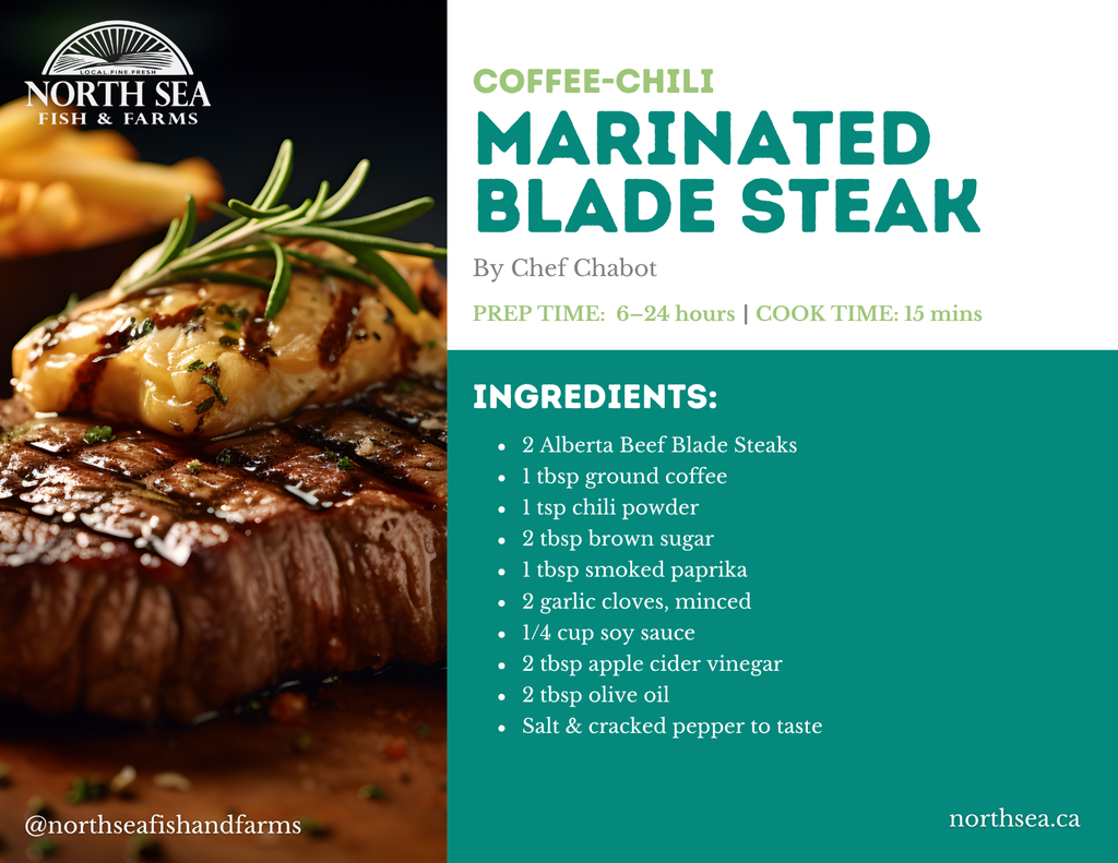 Coffee-Chili Marinated Blade Steak Recipe