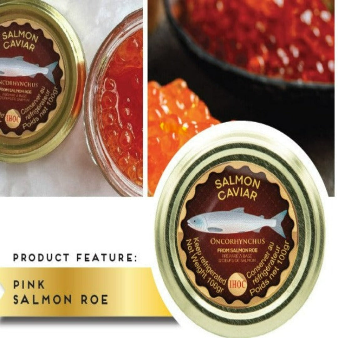 Pink Fish Roe Pink Salmon Roe, 50g – North Sea Fish & Farms